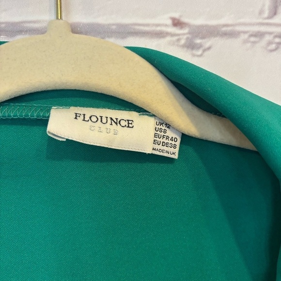 Flounce Club Green Waist Cutout Dress size 8 - Picture 5 of 6